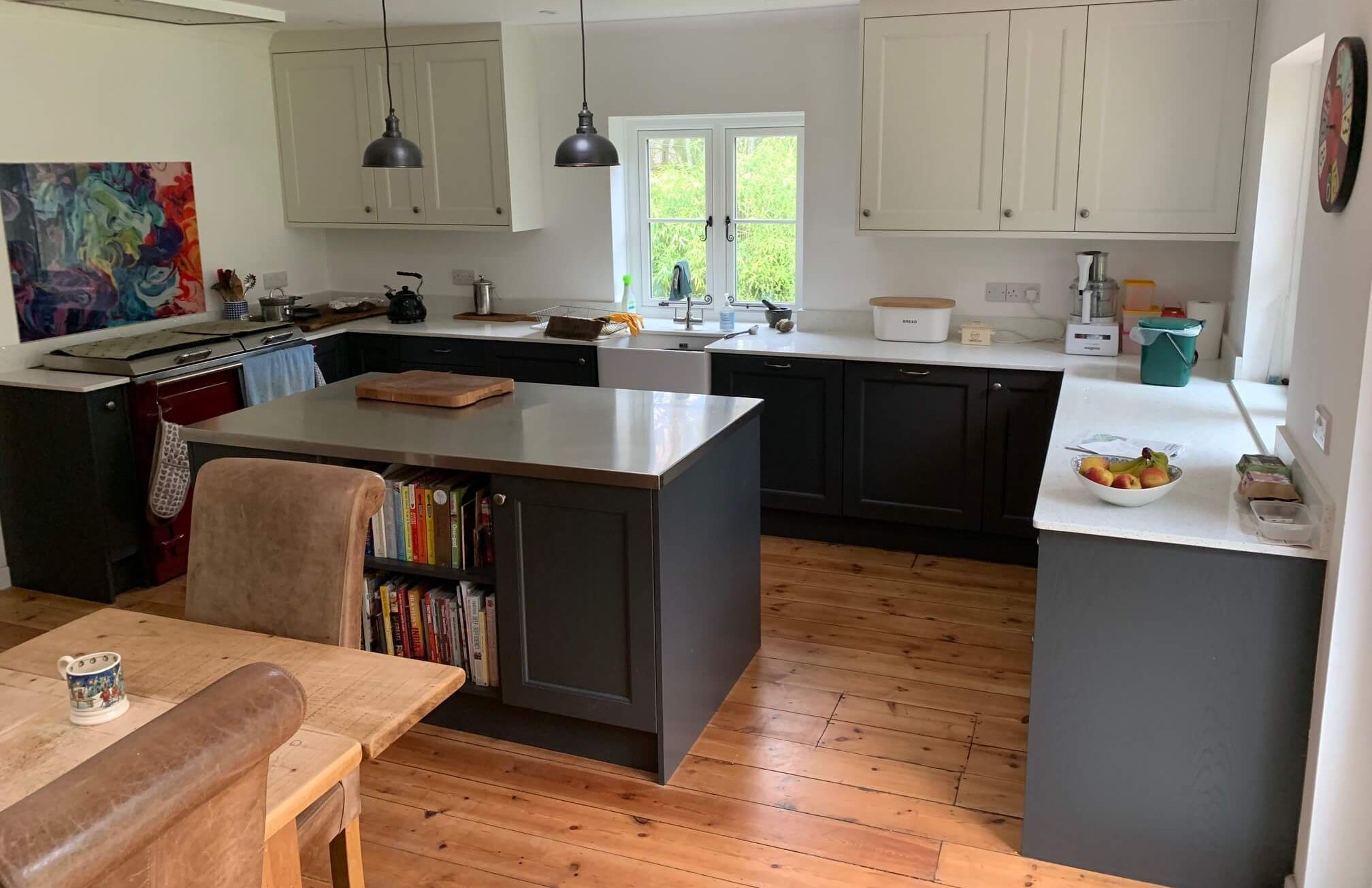 South West Fitted Kitchens Ltd 3 Graphite And Porcelain Shaker Kitchen
